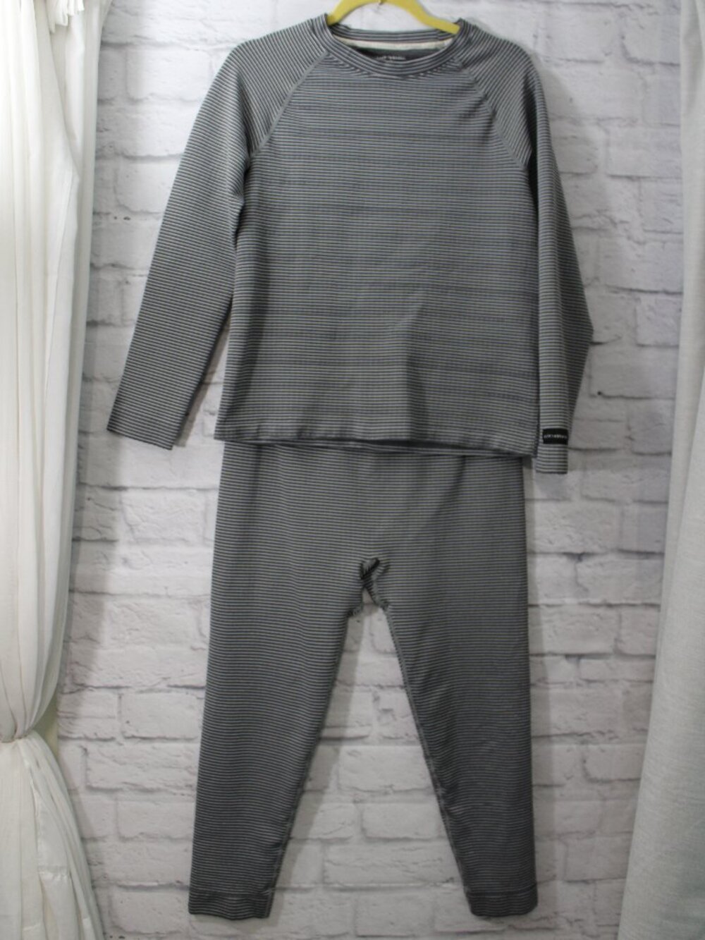 Lucky Brand Extra Large Gray Stripe Longsleeve Pants Matching Casual Lounge Set